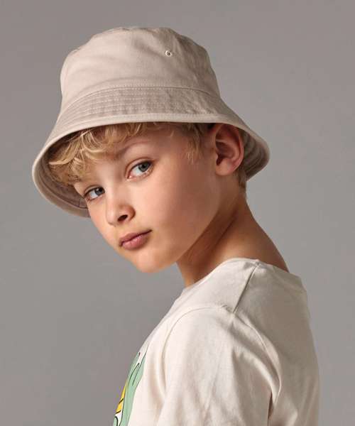 Junior organic cotton bucket hat