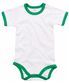 Organic White/Kelly Green