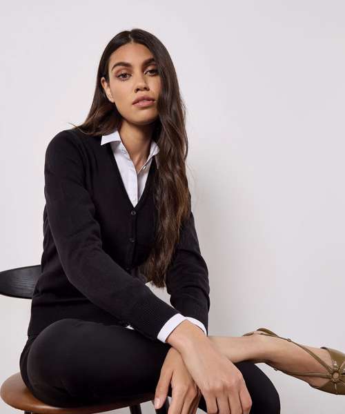 Women's Arundel v-neck cardigan long sleeve (classic fit)